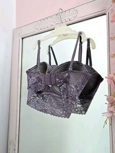 Clovia Balconette Bralette in Dark Grey