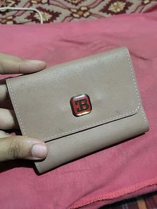 Stylish Beige Leather Wallet