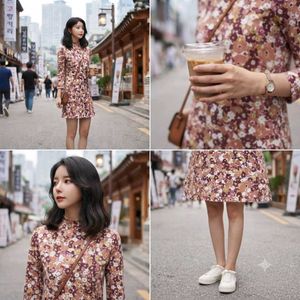 Floral Print Mini Dress