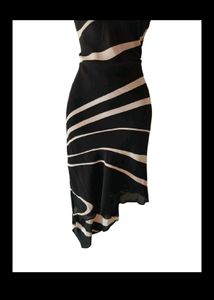 Chic Black &amp; White Print Dress