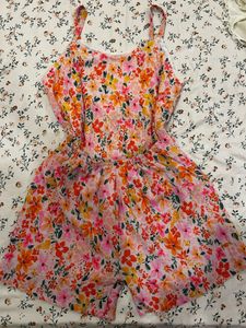 Floral Print Jumpsuit for Summers/Beach
