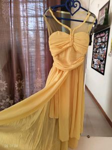 Yellow Beautiful One Piece Dress ❤