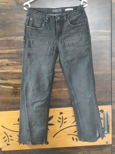 Girl's Grey Denim Jeans