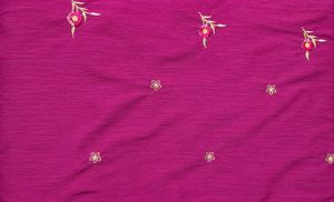 Brand new Elegant Purple Embroidered Saree