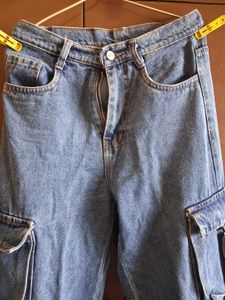 Stylish Blue Cargo Jeans