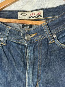 Oakley Men's Blue Denim Jeans