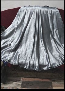 Shiny Silver Ethnic Skirt