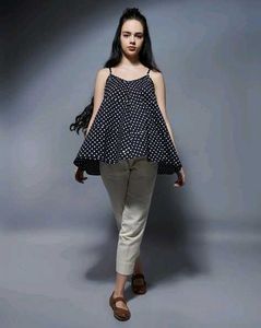 Double Layered Polka Dot New Camisole Top