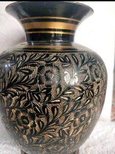 Antique Floral Engraved Vase