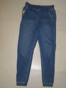 Comfortable Blue Denim Joggers