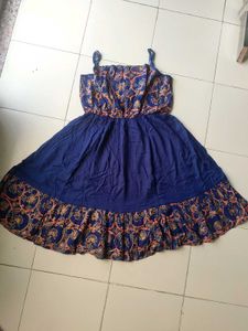 Trending glamorous Navy Blue western dress