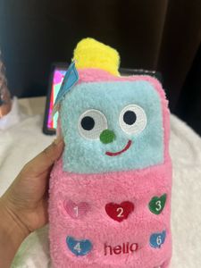 Cute Fluffy Phone Toy with tag