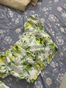 printed skirt and top new notag