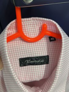 Men's Pink Checkered Shirt