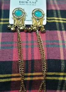 Elegant Gold-Plated Earrings &amp; Necklace Set