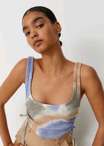 Tie-Dye Tank Top with Side Ties