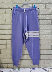 Purple Drawstring Jogger Pants