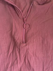 Ribbed Zipper Neck Bodycon Dress
