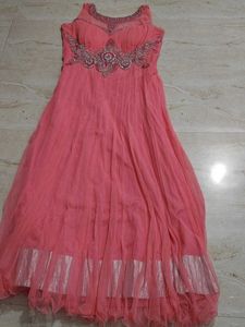 Beautiful Pink Embellished Kurta Set