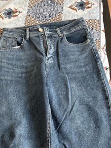 Stylish Wide Leg Denim Jeans