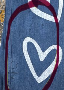new Cute Heart Print jeans ( check details)