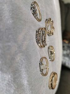 Boho Chic Ring Set - 6 Pieces