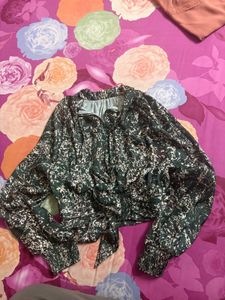 Zara satin top
