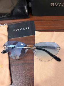 BVLGARI Rimless Cat Eye Sunglasses