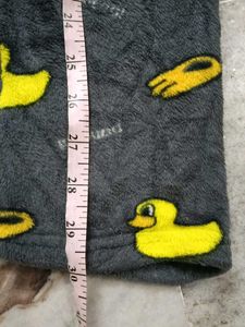 Cozy Duck Print Fleece Pajama Pants