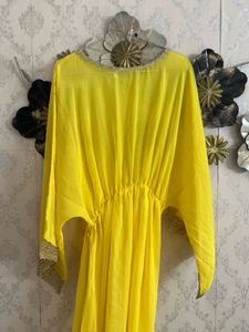 Vibrant Yellow Ethnic Gown