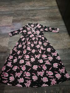 Black Floral Maxi Dress