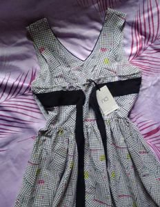 Charming Geometric Print Mini Dress