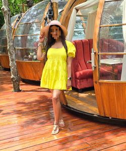 Neon Yellow ZARA Mini Dress