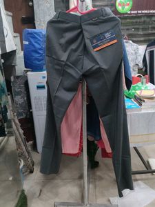 Men's Gray Formal Trousers