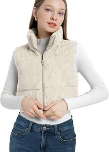 Corduroy Puffer Vest