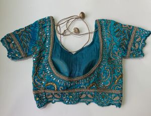 Heavy Zari &amp; Stone Work Designer Blouse – Size 32