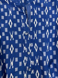 Blue Printed Kurta