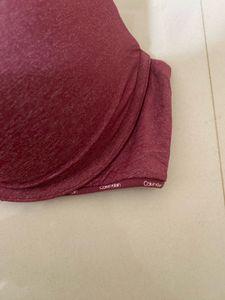 Calvin Klein Burgundy Lace Bra &amp; Panty Set