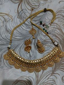Traditional Gold Plated Necklace Set