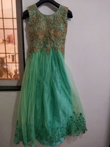 green net gown
