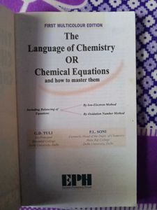 The Language of Chemistry or Chemical Equations