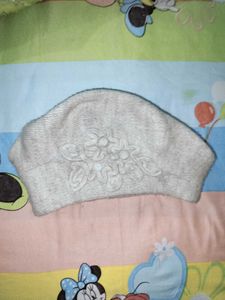 Cute Beanie Hat Beret with Floral Design