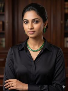 Elegant Emerald Necklace &amp; Earring Set