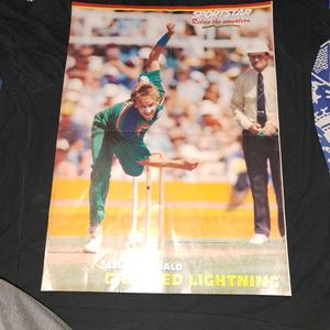 1990s Sportstar Cricket Poster - Allan Donald