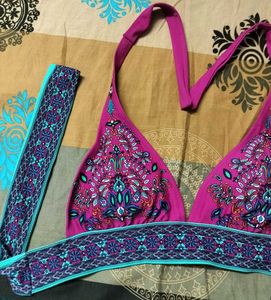 Vibrant Printed Bikini Top