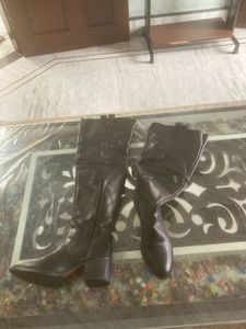 Classic Black Thigh High Boots