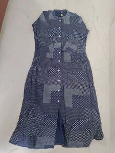 Blue Patchwork Kurta