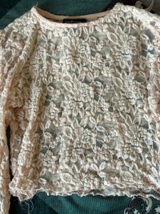 Elegant Lace Long Sleeve Top