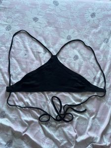 Black Halter Neck Bikini Top