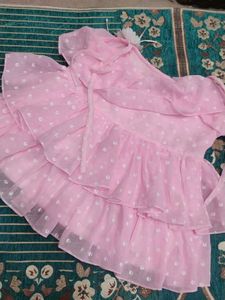 tiered ruffle dress and unicorn jeans